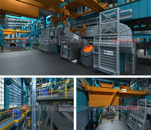 煉鋼專業(yè)工藝三維仿真演示動(dòng)畫